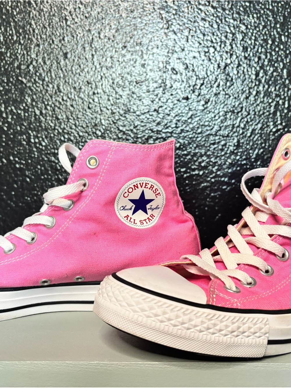 Converse Pink High-Top Canvas Sneakers